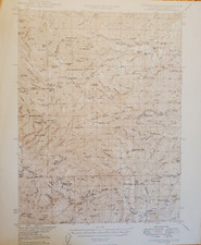 Colyear Springs Quadrangle, CA 1945 VTG USGS Topo Map Army Corps of Engineers  picture