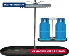 RVPNR106B RV Dual Propane Tank Mounting Rack for Camper and Travel Trailer for 3 picture