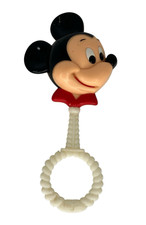 Vintage Danara Walt Disney Productions Mickey Mouse Baby Rattle Nursery Decor picture