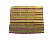 Vintage Fiesta Placemats – Colorful Striped Woven Table Mats-6 Total picture