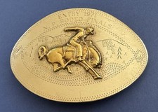 Vintage Ricardo Sterling Silver Entry 1971 N. P. Rodeo Finals Trophy Belt Buckle picture