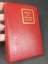 Vintage 1957 Sears Roebuck de Mexico The Berlitz Basic Spanish Pocket Dictionary picture