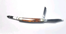 Vintage Cam III 3 Blade Stockman Folding  Pocket Knife With Delrin Handles Japan picture
