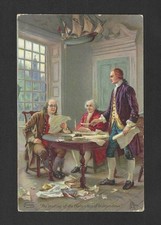 c1909 Dr. Jayne's Trade Card - Declaration of Independence - Benjamin Franklin picture