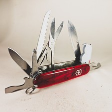 Victorinox Huntsman Lite Plus 91mm Swiss Army Knife Ruby Red LED Pen picture