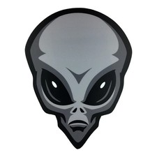 Gray Alien Sticker 2 1/2 