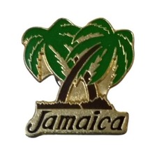 Jamaica Coconut Palm Trees Travel Souvenir Pin picture