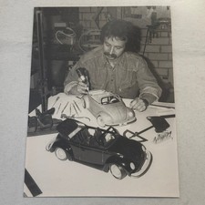 Vintage Volkswagen Beetle Convertible Model Car Builder Photo Photograph VW Bug picture