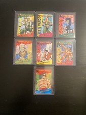 Lot of 7 Mortal Kombat Tiger Barcodzz Cards Vintage 1992 Sub-Zero Sonya Goro picture