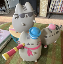 Pusheen Cat Character Set 3-Pack, Surfer Cat, telescope cat & cat with pink hat picture