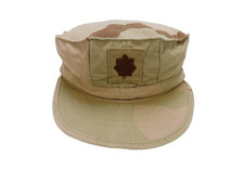 USMC US Marine DCU Utility Cap Medium Desert Camo 1999 Vintage Officer Uniform picture