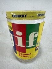 Vintage 1960’s JIF Crunchy Peanut Butter Jifaroo Kangaroo Empty Glass Jar 1 lb picture