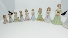 Enesco Growing Up Birthday Girls Set Years 1- 12 (missing 9 and 10) picture