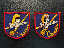 Set of Two Vintage / NOS Vought F-8 Crusader Pilot Patches - US and Philippine picture