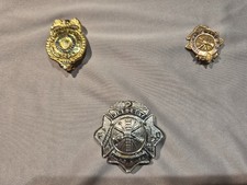 Vintage Police & Fire Dept Pins – Middlesex County & Ware FD Collectible Lot (3) picture