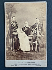 1882 CABINET CARD IMAGE: GERMAN IMPERIAL FAMILY - FOUR GENERATIONS FP431 picture