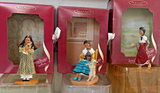 3 PCs Hallmark American Girl JOSEFINA MONTOYA Ornaments 2002, 2003, 2004 w/ Box picture