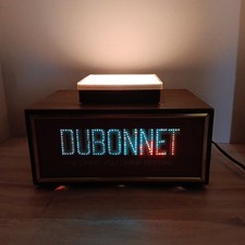 VTG Dubonnet 1950s Countertop Advertising Lighted Sign Bottle Holder picture