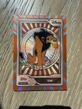 2026 Topps Mint Disney Scar #42 Orange Foil /25 09/25 The Lion King SSP picture