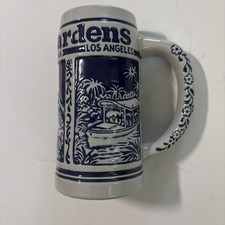 Budweiser Anheuser Busch Gardens Stein Vintage Ceramart Logo Blue & White Delft picture