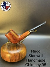 Vintage Regd Stanwell Handmade Chimney 95 Tobacco Pipe picture