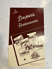 Du-par’s Los Angeles Wilshire Blvd Vintage Restaurant Menu Collectible picture