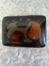 Vintage collector 1970’s Inlay Turquoise Wood Belt Buckle western cowboy unique  picture
