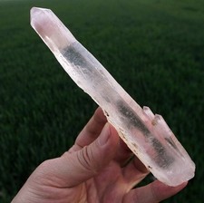 Superb Delicate Pink Lithium Quartz Phantom Pleiadian Diamantina Quartz Cluster picture