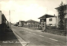 Casale Popolo Italy Street View RPPC Real Photo Postcard Posted 1988 picture