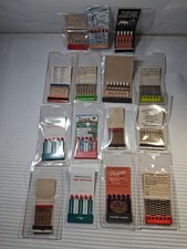 Lot of 15 Un-Used Vintage Feature Matchbooks Excellent Condition Protective Case picture