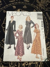 Vintage 1993 McCall's 6848 Misses Flared Maxi Dress Pattern Sz 14 16 18 New 6848 picture