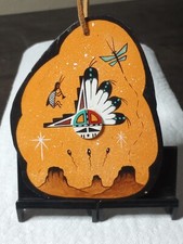 Zuni Artist 🔆 Steven Yatsatie 🔆Painted Flagstone approx 5