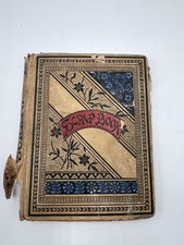 1894 Victorian Scrapbook of Die Cuts- Devotional,Women,Flowers,Religious, Birds picture