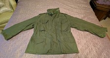 (M-Short) 1967 M-65 Field Coat & Hood OG-107 Vietnam Vintage Jacket Green picture