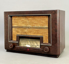 Philips 1930s 480A-15/ 480L Vintage Bakelite Tube Valve Radio RE-VALVED/ WORKING picture