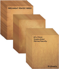 Aged Printing Paper, 96 Sheets, Antique Looking Old Fashioned Faux Parchment Pap picture