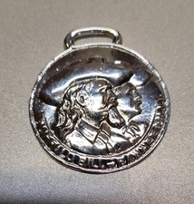 REPRODUCTION of 1911 Buffalo Bill Pawnee Bill Lu-Lu Temple Show Pocket Watch Fob picture