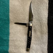 1920-1940S Kabar Union Cut Co. Texas Jack Pocket Knife Full Blades Good Snap picture