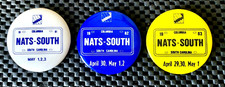LOT OF 3 NSRA NATS-SOUTH 1981 1982 1983 COLUMBIA S.C. PINBACK BUTTON 2 1/4