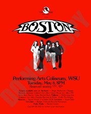 1979 Boston Concert WSU Performing Arts Coliseum Pullman WA Promo Ad 8x10 Photo picture