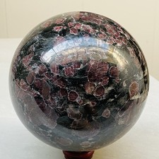 4580G Natural Red Garnet Crystal Sphere Polished Gemstone Ball Healing 10.09LB picture