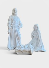 Vintage Duncan Enterprises Large Nativity 4 Piece Jesus Mary 13” Joseph 1985 picture