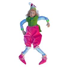Rare Large Whimsical Woodland Pixie Elf Doll Shelf Sitting Doll  Serpillo 23