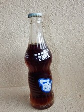 1953 Walt Disney Productions Donald Duck Cola Glass Bottle FULL 7 oz UNOPENED picture