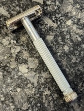 Vtg 1974 U1 Lady Gillette Blue Starburst Safety Razor picture