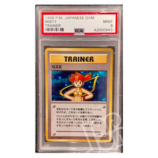 Pokemon Card Misty Trainer Gym Japanese - PSA 9 MINT picture