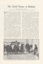 1903 NEW Greek Theater at UC Berkeley Print Article – Cool First Performance Pix picture