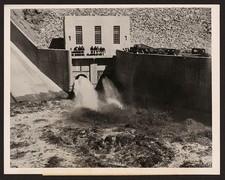 Photo:Pecos River Dam Water Release 1938 Dust Bowl Farms Spillway picture