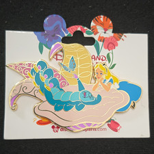 DLP Paris JUMBO Disney Pin Alice in Wonderland Caterpillar Absolem Butterfly picture