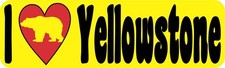 10 x 3 Bear I Love Yellowstone Bumper Magnet Magnetic Car Truck Vehicle Magnets picture